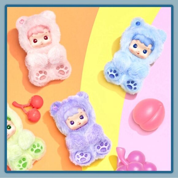 Haci Pupu Gummy Bear Series Vinyl Plush Pendant Blueberry - Picture 13 of 16